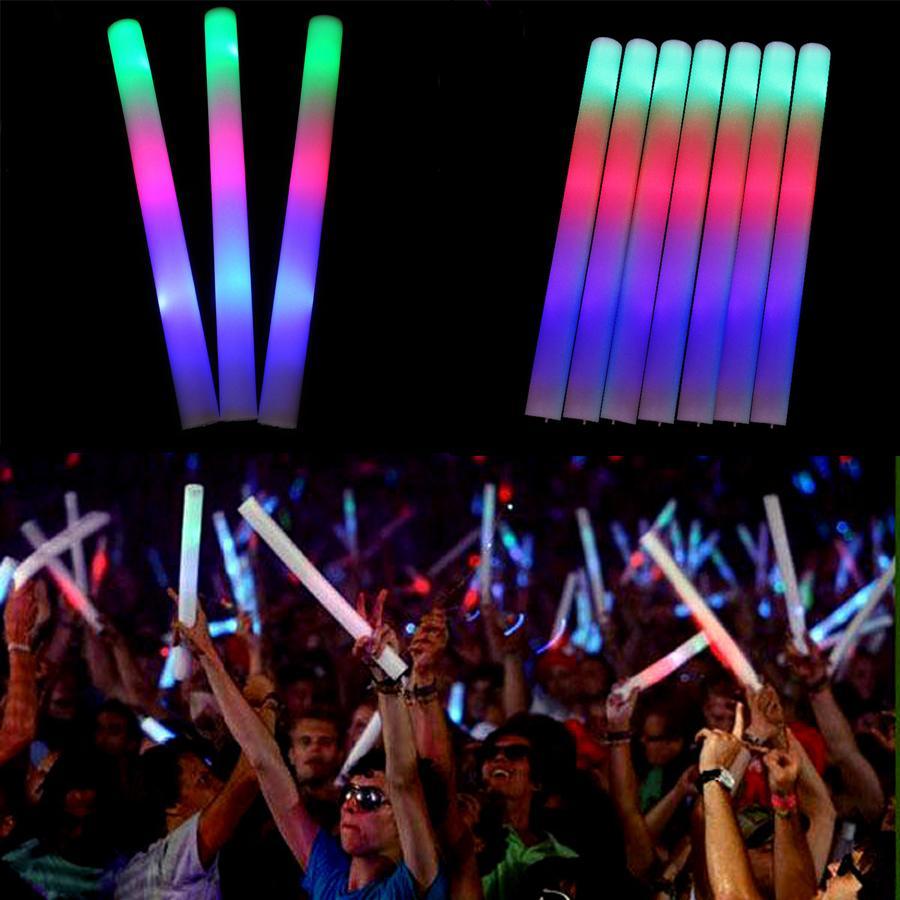 Light Foam LED Cheer Tube Sticks for Rally Rave
