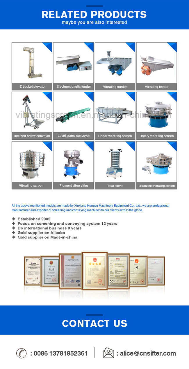 ISO/Ce Approved Circular Vibrating Screen Machine