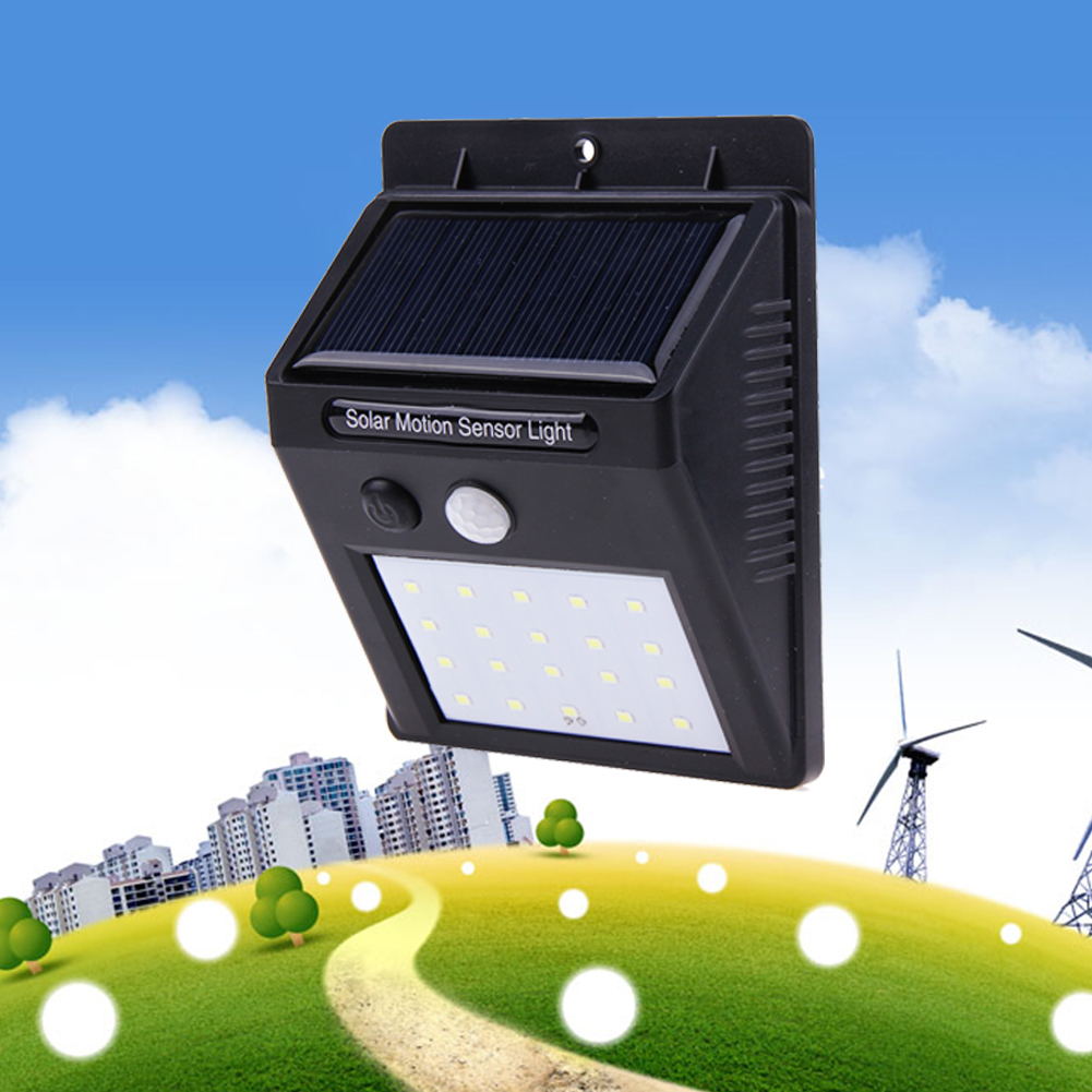 20/25/30LED Solar Light Waterproof PIR Motion Sensor Solar Wall Lamp Outdoor Garden Security Solar Light Energy Saving Lamp