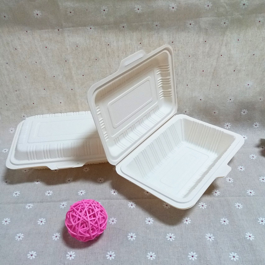 Take out Cornstarch Food Packaging Box Biodegradable Food Container