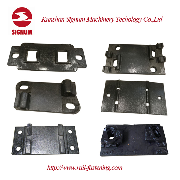 Plain Oiled Low Carbon Steel Rail Tie Base Plates