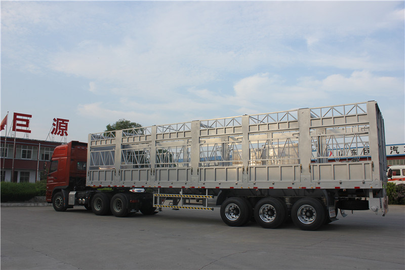 50 Tons Tri-Axle Stake Dropside Bulk Cargo Aluminum Semi Trailer for Sale