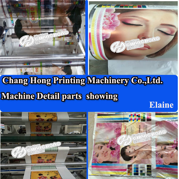 Gearless 8colours Flexo Printing Machine Use Servo Motor High Speed