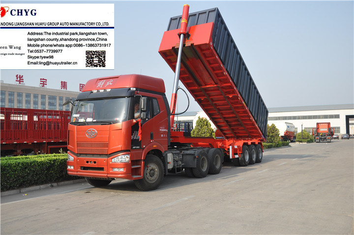 China Direct Supplier Three Fuwa Axle Small Dump Truck for Sale in Dubai