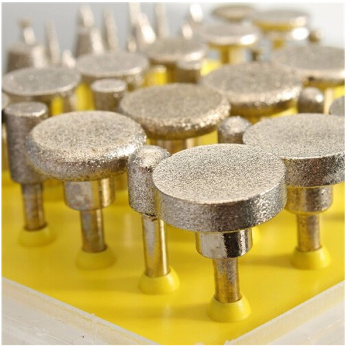 50PCS/Set Diamond Coated Grinding Head Grinding Bur