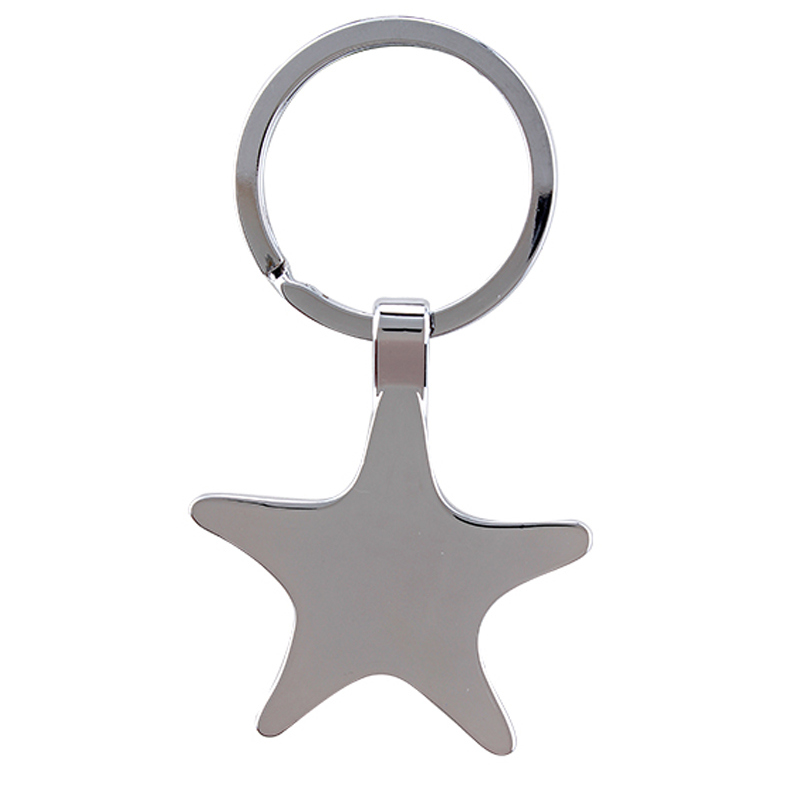 Custom Design Blank Metal Keychain with Key Ring