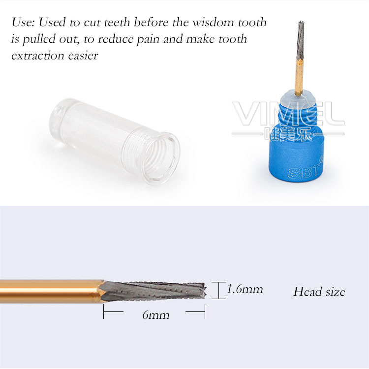 Dental Fissure Bur Tungsten Carbide Steel Dental Carbide BursÂ  Extraction