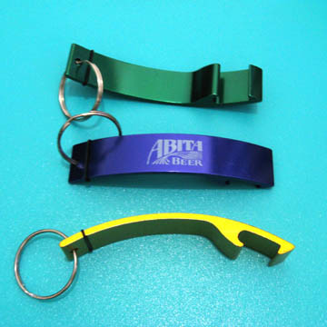 Promotional Beer Opener with Customer Logo (OP-B012) , Aluminum Beer Opener