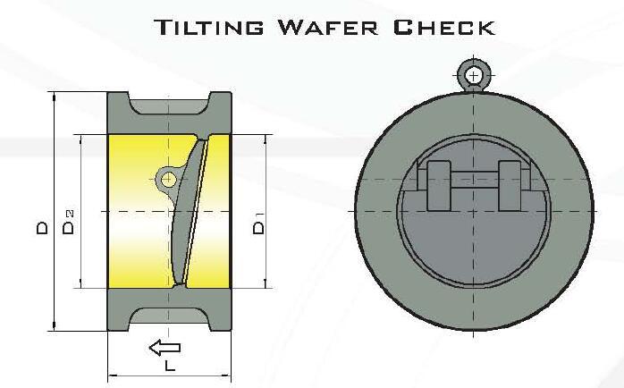 Wafer Tilting Disc Type Check Valve