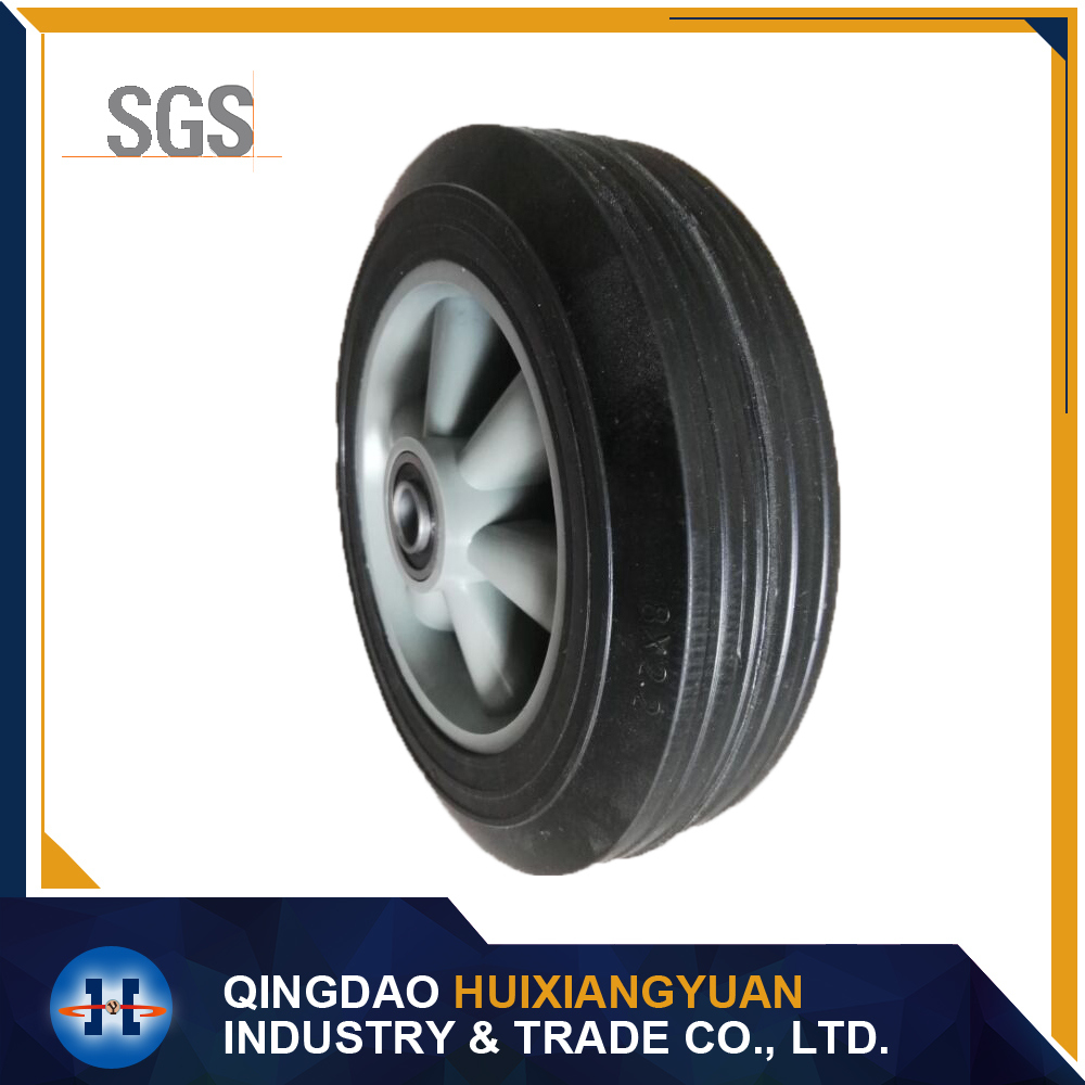 8X2 Inch Rubber Powder Solid Wheels for Jockey Wheel