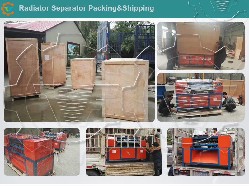 Single and Double Layer Scrap Radiator Recycling Machine