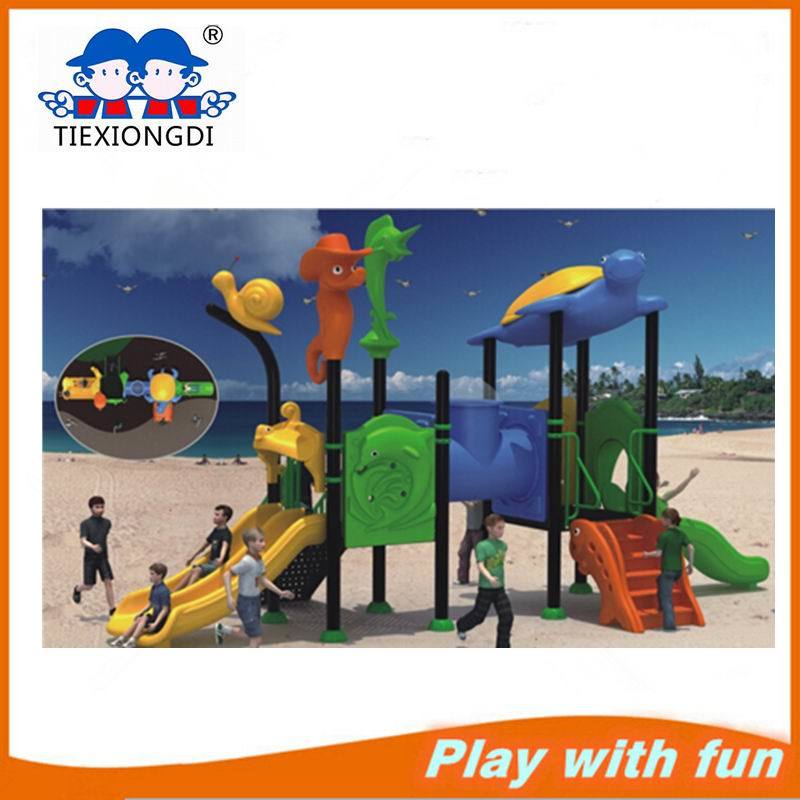 Childrens Playhouse with Slide Outdoor Play Slide Equipment in Wenzhou