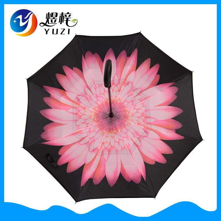 Wholesale Hot Selling Double Layer C Shaped Handle Inverted Umbrella