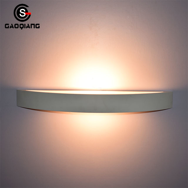 Modern Wall Lamp Decorative White Gypsum R7s Glass Wall Light