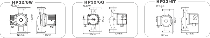 HP32/6g (W) (T) Hot Water Circulation Pump