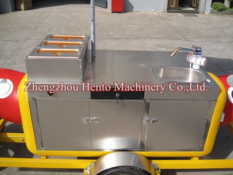 High Quality Stainless Steel Mobile Hot Dog Cart