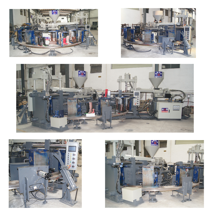 Automatic Rotary Injection Moulding Machine for Making Rain Boots Gumboots Rain Shoes in PVC Plastic Rubber Material
