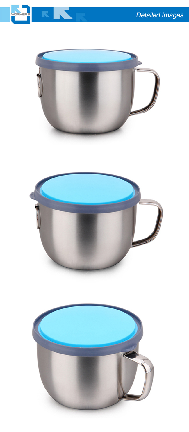 Hot Sell Outdoor Durable Stainless Steel Snack Food Cup Food Container