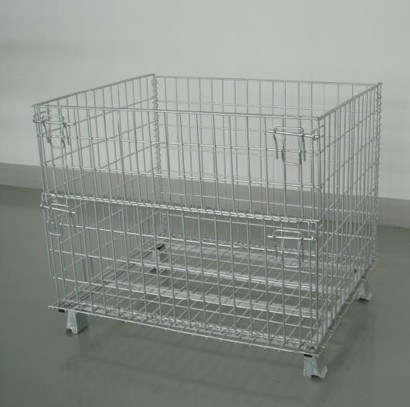 Folding Wire Mesh Storage Cage, Warehouse Container (YD-K)