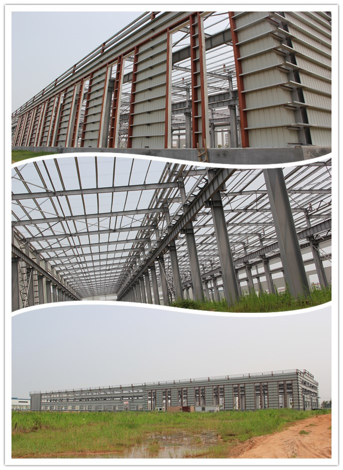 Prefab Light Steel Structure Frame Building Prefabricated Modern Workshop