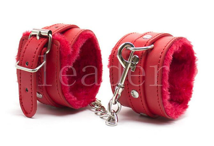 Colour Quality PU Leather Fetish Fantasy Bondage Product Adult Sex Toys for Couples Handcuffs Sk0005