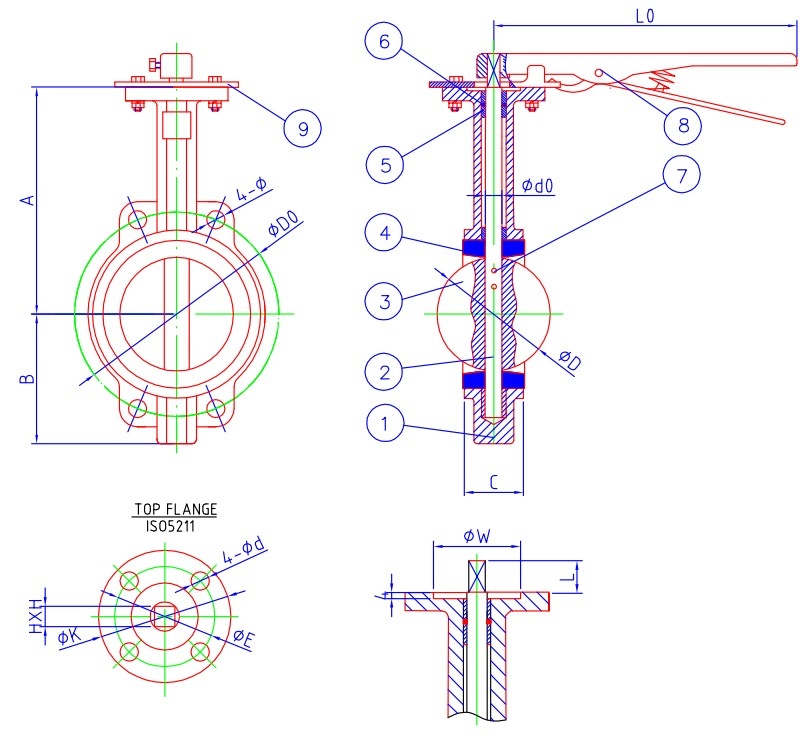 Wafer Type Centreline Butterfly Valve (without Pin)