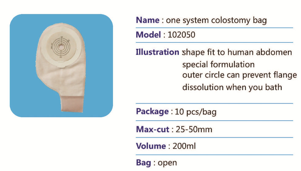 Medical One System Disposable Drainable Colostomy Bag (Open)