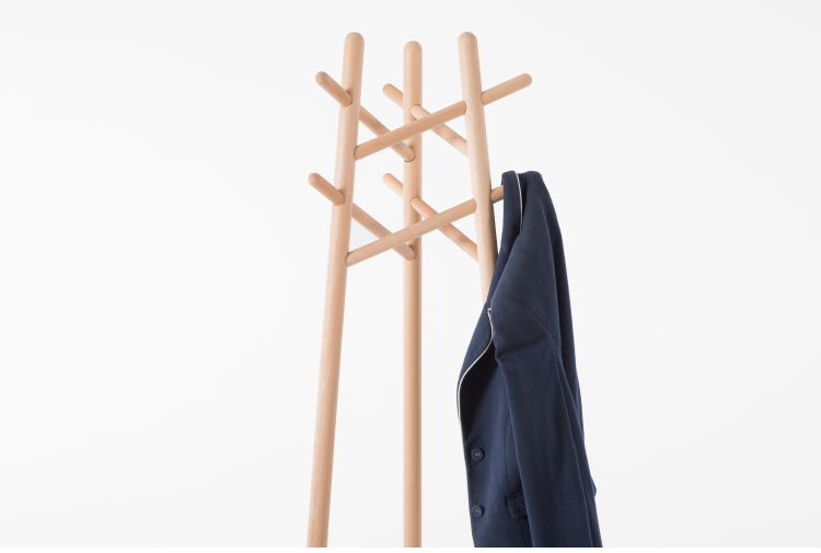 Popular Modern Beech Cloth Hanger Wooden Clothes Tree