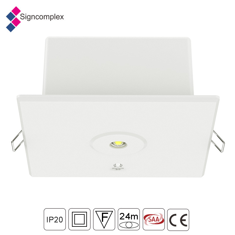 IP20 LED Emergency Downlight, LED Recessed Ceiling Downlight Luminaire