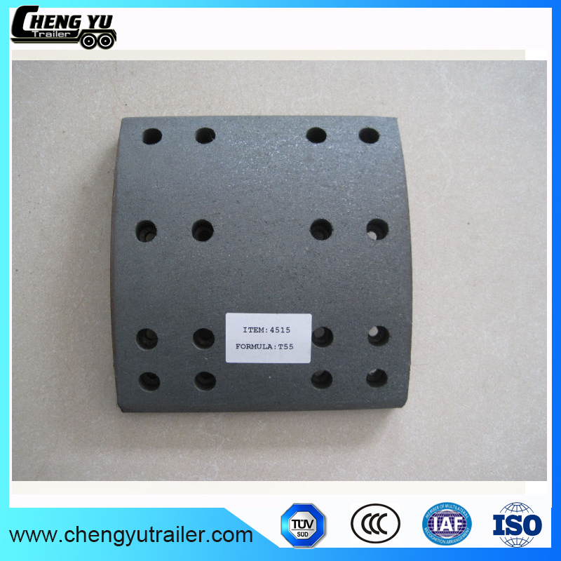 Non-Asbestos Semi Metal Brake Lining 4707 Used on Semi Trailer