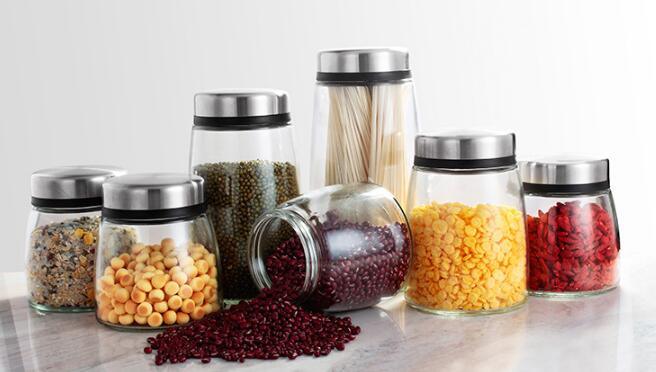 Grains Storage Cans Kitchen Food Sealed Cans Glass Containers