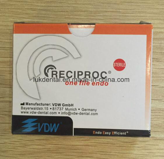 Manufacture a+ Quality Vdw Reciproc Dental Endodontic Files Ce Approved