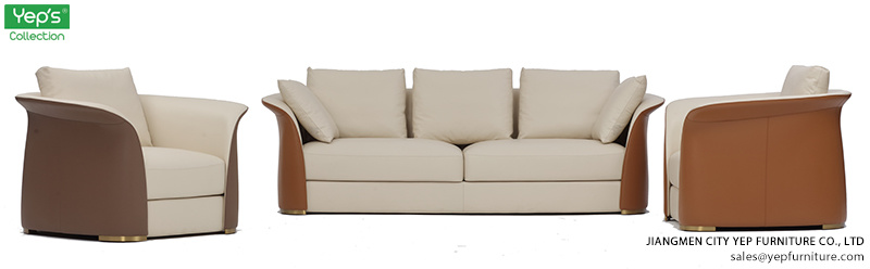 New Italian Simple Style Living Room Reception Sofa Set