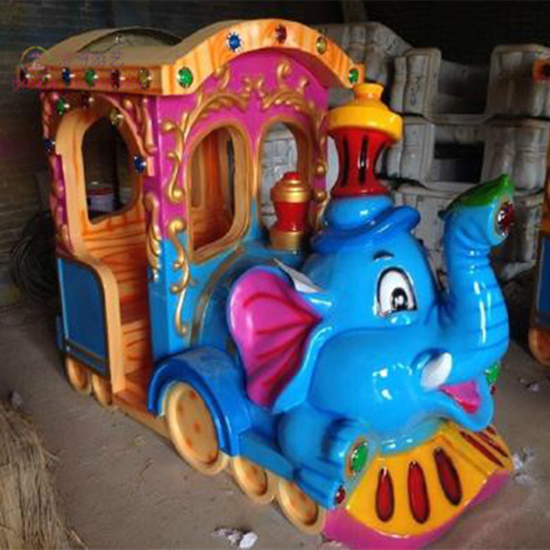 Playground Kiddie Rides Electric Elephant Track Train Rides for Sale