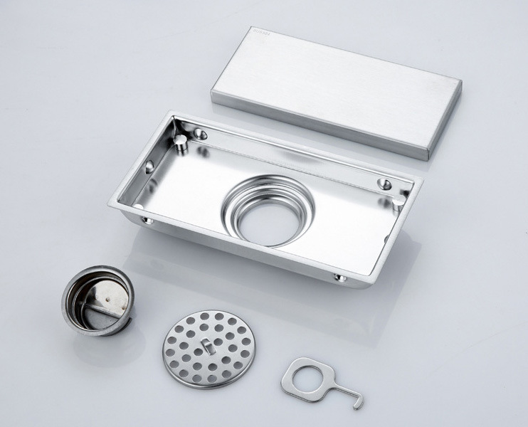 New Style Square Bathroom Stainless Steel Floor Drain