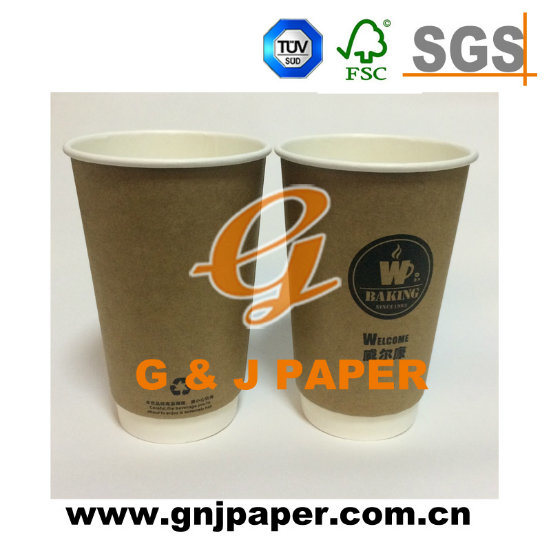 22oz Disposable Double Wall Paper Hot Tea/Coffee Cup