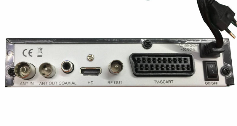 H. 265 Hevc DVB-T2 Receiver with Scart and RF for Europe Market