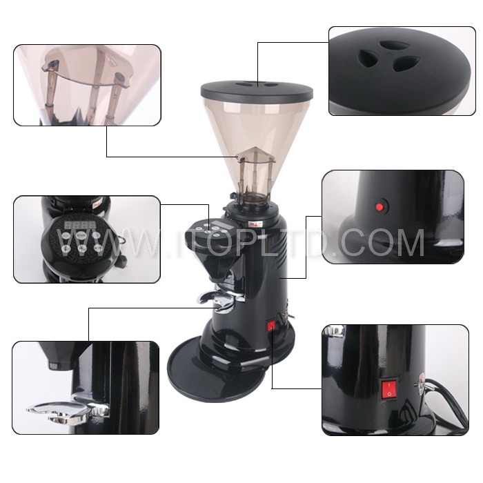 Commercial Professional Black Color Coffee Grinder