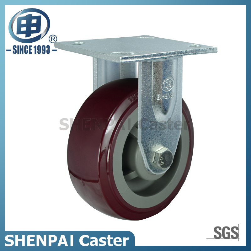 Zinc Plated Polyurethane Swivel Locking Caster Wheel