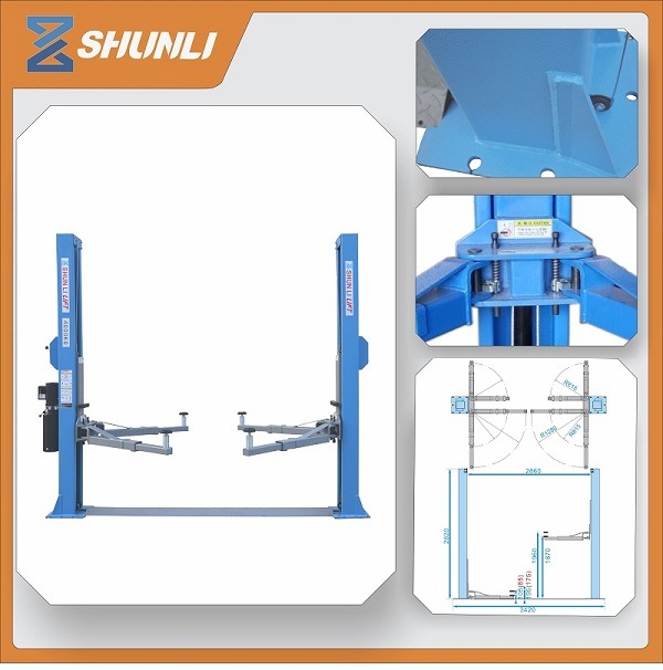 4000kg Fundamental Pofessional Hydraulic 2 Post Car Lifting Equipment