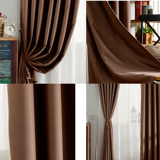 High Quality Solid Heat-Insulate Blackout Window Curtain (22W0020)