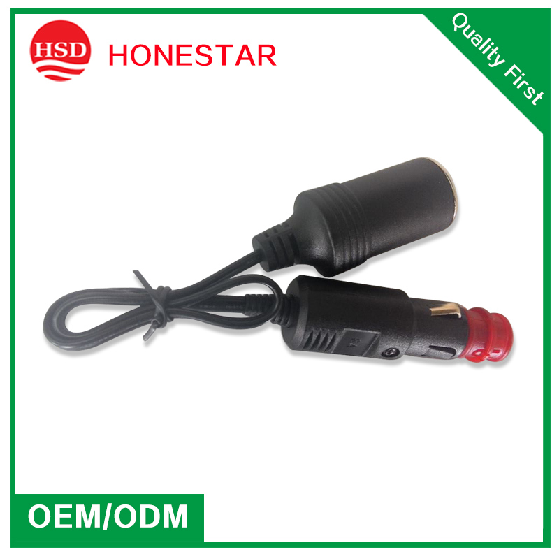 European Model 12V/24V Car Cigarette Socket with Extension Wire