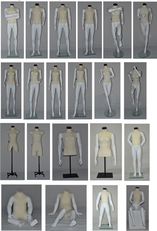 Running Sport Male Mannequin with Linen Wrapped