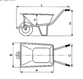 Heavy Duty Deep Tray Wheelbarrow