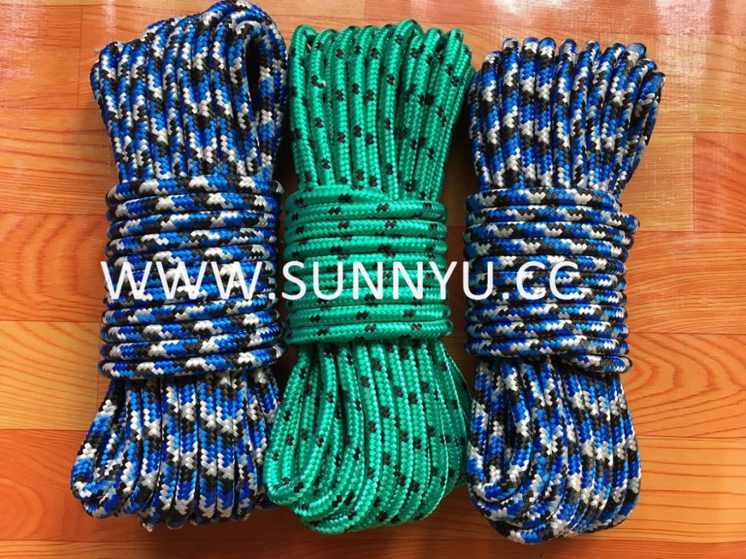 Customized Strong Colored PP Diamond Braided Rope for Packaging