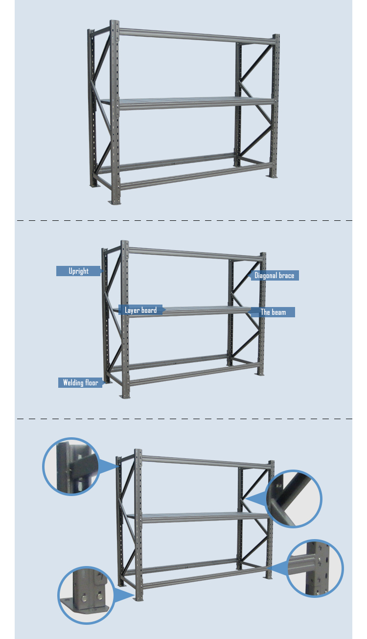 Cold Warehouse Freezer Steel Wire Storage Shelf Rack