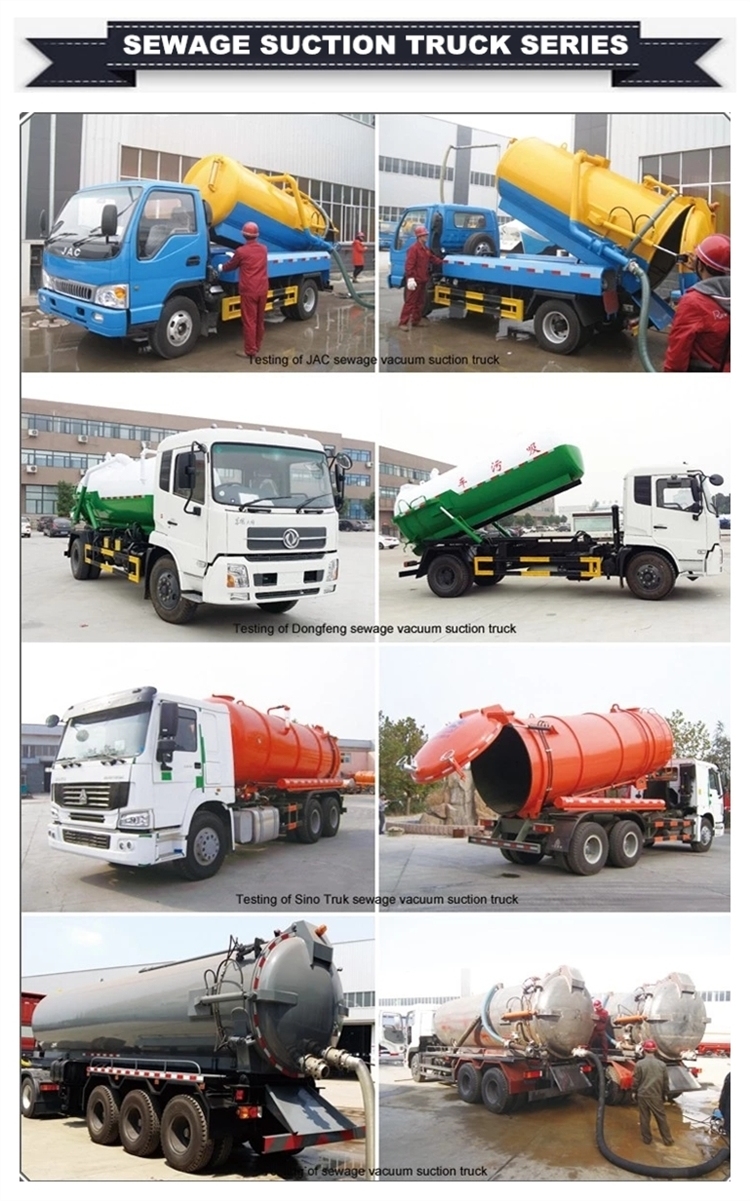 High-Pressure Dongfeng Kingrun Sewer Flushing Vehicle Sewage Suction Truck with 8m3 Sewage Tank and 3m3 Water Tank