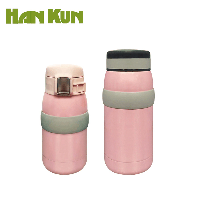 2018 New Design Double Wall Stainless Steel Vacuum Bottle with Handle (HK-8812)