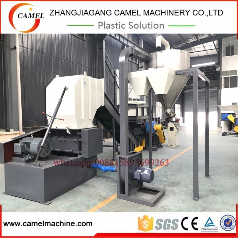 Big Plastic Block and Lump Single Shaft Shredder with Crusher