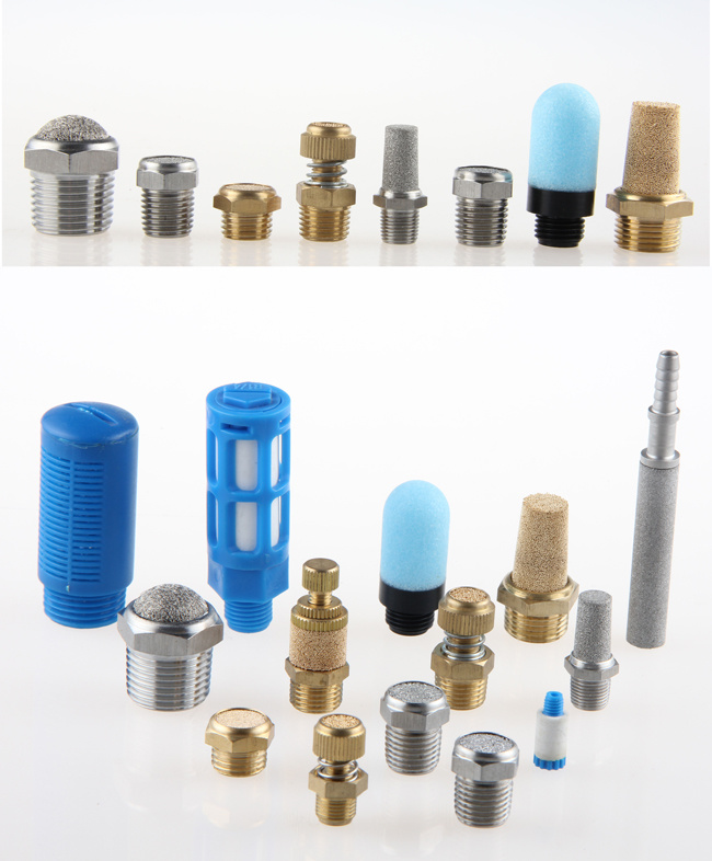 Male Thread Pneumatic Fitting Exhaust Muffler Throttle Valve